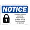 Signmission OSHA Sign, 7" H, Rigid Plastic, NOTICE Lockout Tagout Setup Maintenance Repair Sign, Landscape OS-NS-P-710-L-15907 - alternate 1